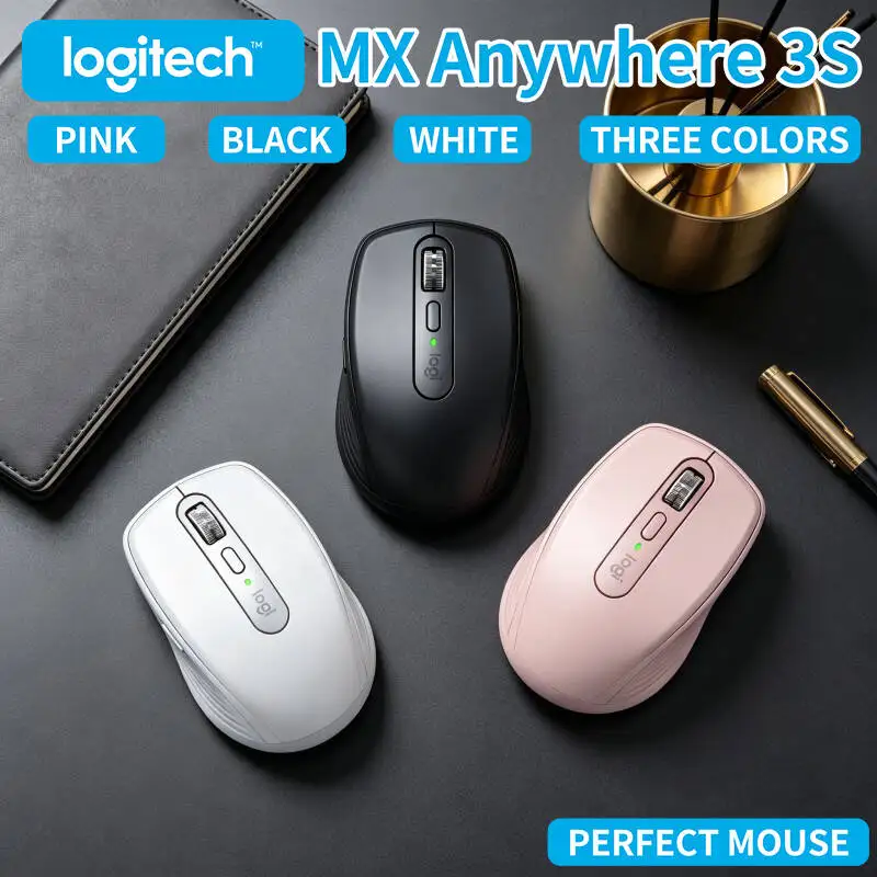 Wireless MX Anywhere 3S - Darkfield 8K DPI, MagSpeed Scroll, Multi-OS, Great for Classroom Teaching & Office Work