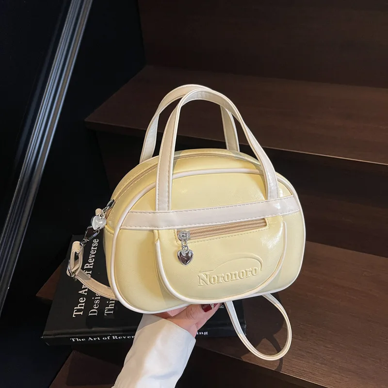 

Лето 2025 г., минималистичная сумка для боулинга для женщин, шикарный кошелек через плечо, модная квадратная сумка на плечо, повседневная пригородная сумка