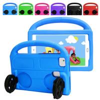 Kids EVA Case For iPad 10.2 9th 8th 7th Mini6 5 4 3 2 1 Air 3 2 1 9.7 5th 6th Protector Stand Cover Cartoon Vehicle Wheel Funny