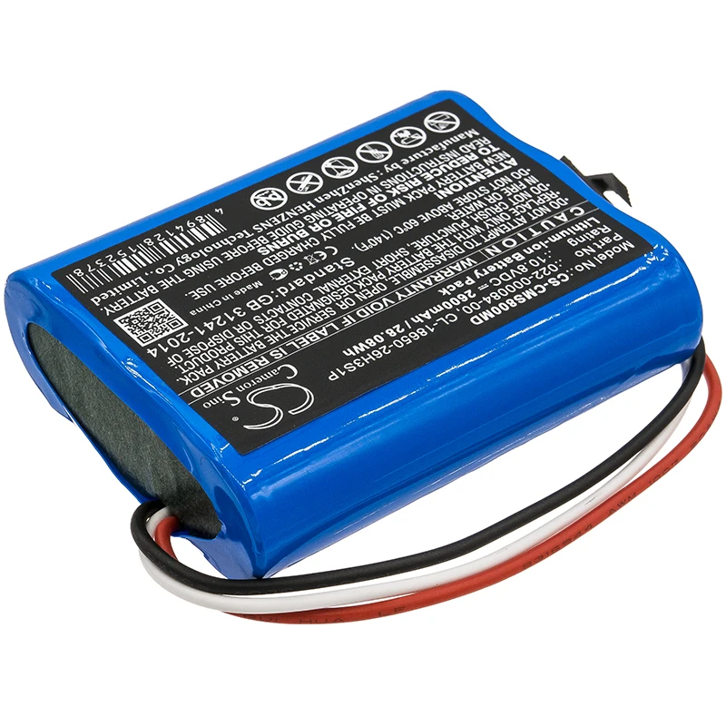 

Сменная медицинская батарея Cameron Sino 10.8V 2600mAh/3400mAh для кардиомонитора COMEN Star 8000, Star 8000 E, M2000A +Инструмент