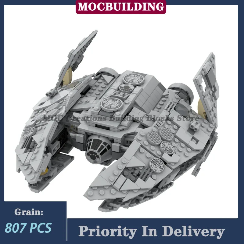 Space Movie Interceptor Spacecraft Model Building Blocks MOC Fighter Military Transport Collect Toys And Gifts