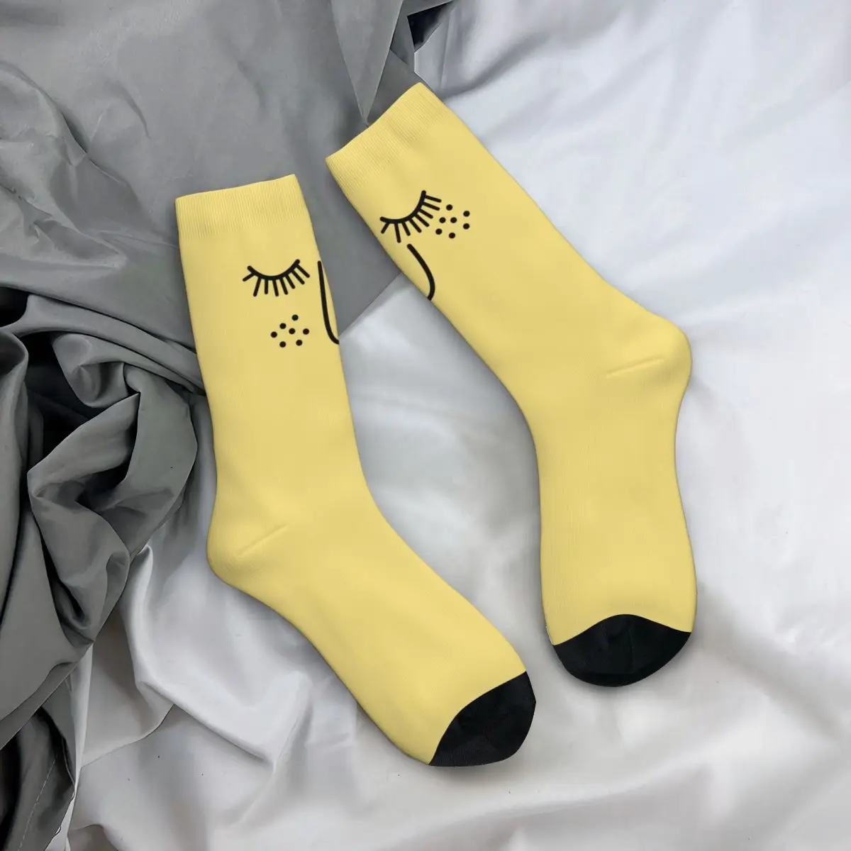 Korea Funky Stockings Funny Expression Graphic Fashion Socks Autumn Anti Sweat Socks Female Running Sports High Quality Socks