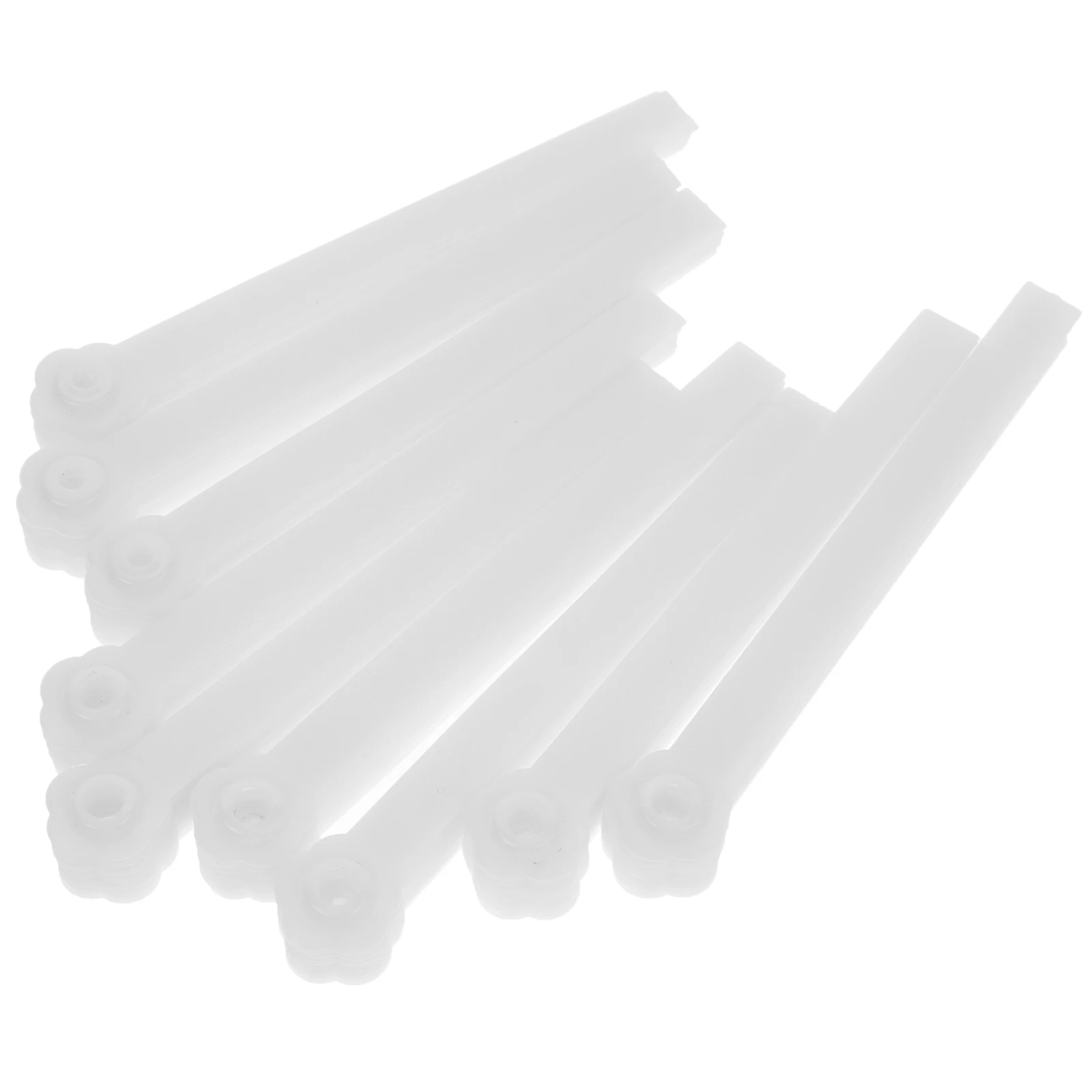 

10 Pcs Folding Fan Handle Chinese Foldable Paper Plastic Handcraft Frame Material