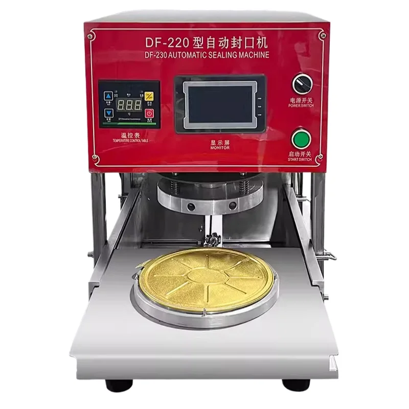 

Полностью автоматическая коммерческая машина для запечатывания одноразовых термоизоляционных контейнеров из алюминиевой фольги для фастфуда, малые пресс-упаковщики