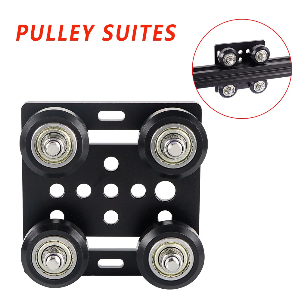 pulley suites 3D Printer parts 2020 V gantry plat set special slide plate pulley for 2020 V-slot aluminum profiles wheels