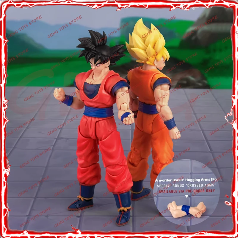 

Demoniacal Fit Dragon Ball SHF Super Saiyan Son Goku Action Figure Martialist Forever DBZ Goku Anime Figure Model Toys Kid Gifts