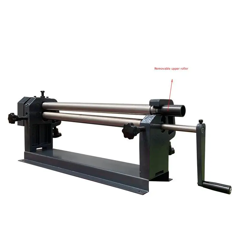 &s Steel Copper and Aluminum Coil Rolling Machine Three-roll Coiling Machine Tight Roller Manual/hand-cranked Coiling Machine