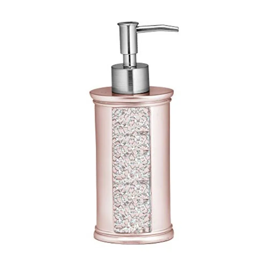 Dispensador de Jabón Sinatra Blush/ Decoración Clásica de Lujo Contemporánea en Color Rosa para Baño con Diseño Único y Elegante