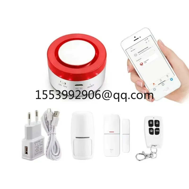 China Factory Supplied Top Quality Tuya Smart Home APP Control Wifi Motion Sensor Detector Alarm System