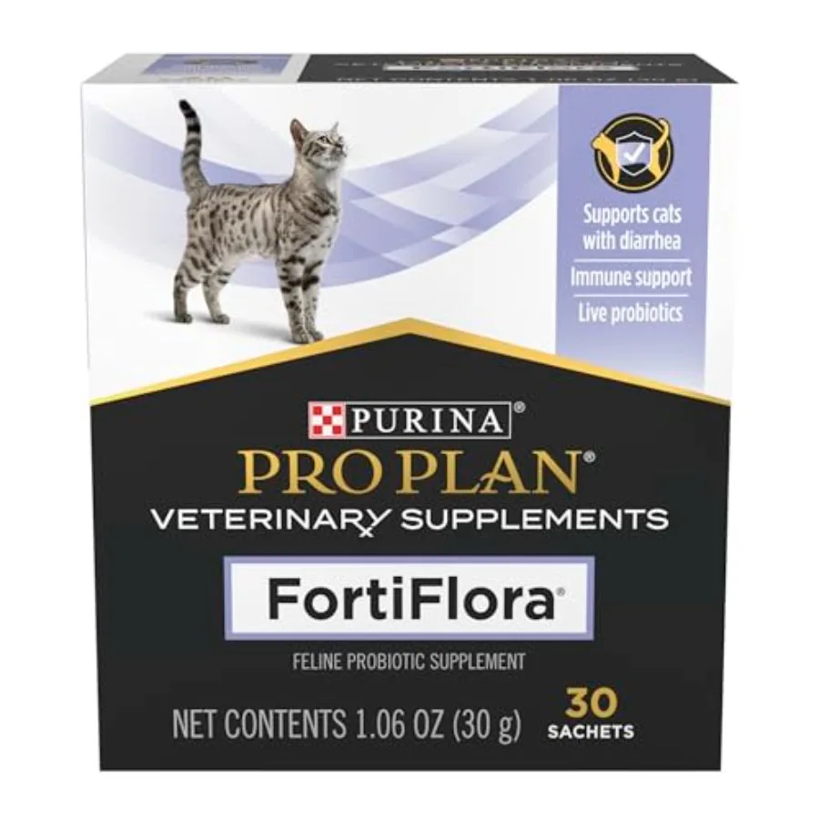 

【Spot goods】Purina Pro Plan Veterinary Supplements FortiFlora Daily Probiotics for Cats for Digestive Gut Health and Diarrhea -