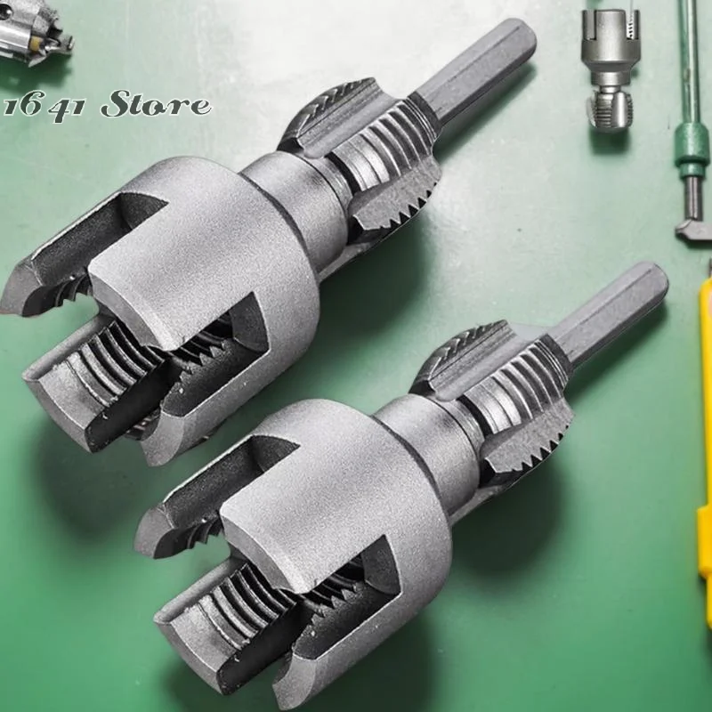 

(НОВИНКА) Инструмент для нарезания резьбы на трубах, универсальный (для внутренней и внешней резьбы), совместимый с электрическими дрелями, набор для нарезания резьбы на трубах из ПВХ