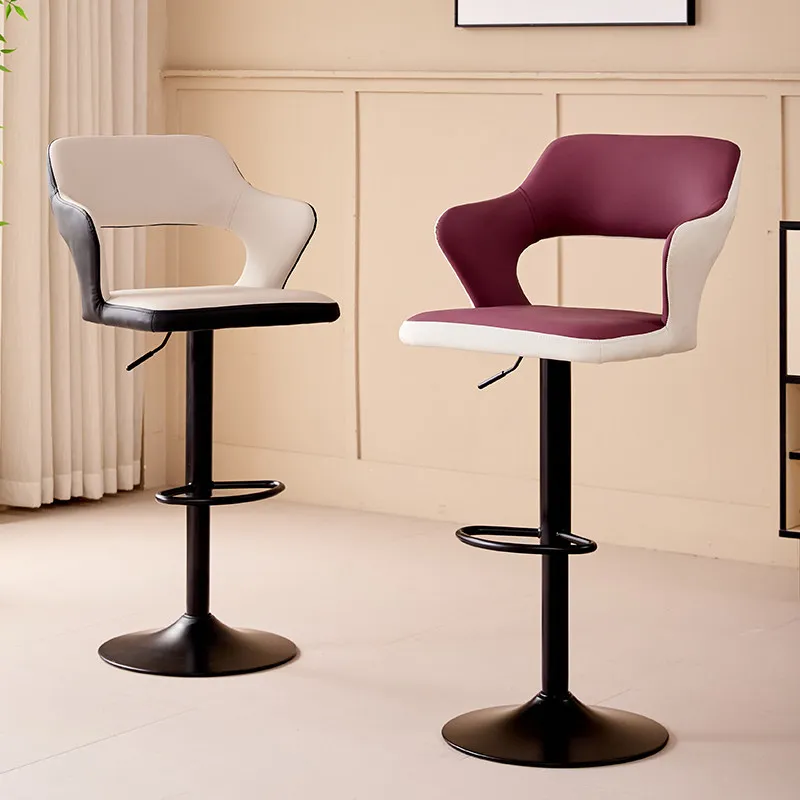 White Unique Bar Stools Beige Commercial Silver Italian Minimalist Bar Chair Ergonomic Luxury Taburete Cocina High End Furniture