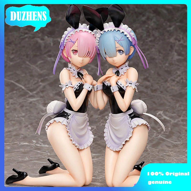 Freeing Original:Anime Re:Zero REM RAM Bunny Girl 30cm Sexy style PVC Action Figure Anime Figure Model Toys Figure Doll Gift