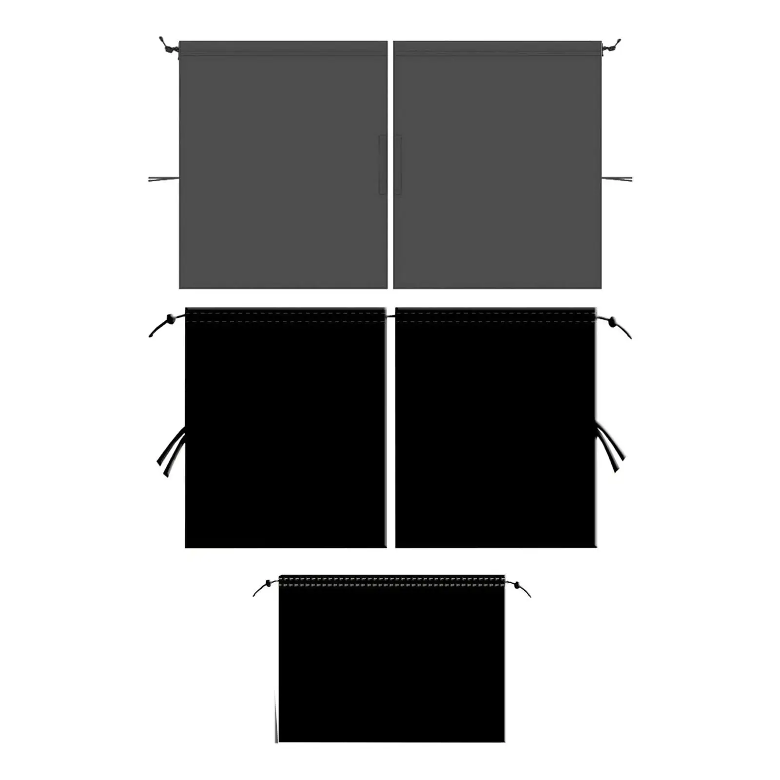 

Universal Car Privacy Curtains Detachable for Trucks Vehicles Sedan