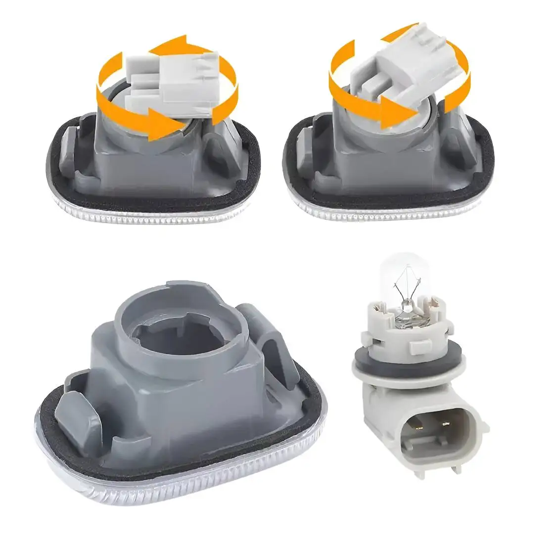 81730-0D020 1 Pair Clear Lens Fender Side Marker Turn Signal Light Lamp Fit for Toyota Corolla Camry Previa Estima Lexus GS RX