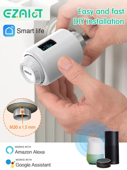 تويا زيجبي3.0 TRV الذكية المبرد المحرك واي فاي للبرمجة ترموستات صمام سخان درجة الحرارة دعم صوت اليكسا جوجل الرئيسية