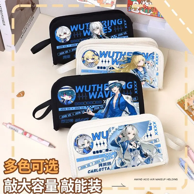 Minchao Kelaita Blanquet Merchandise Pencil Case Lare Capacity Stationery Box Anime Pain For Boys And Girls Students Canvas Ani