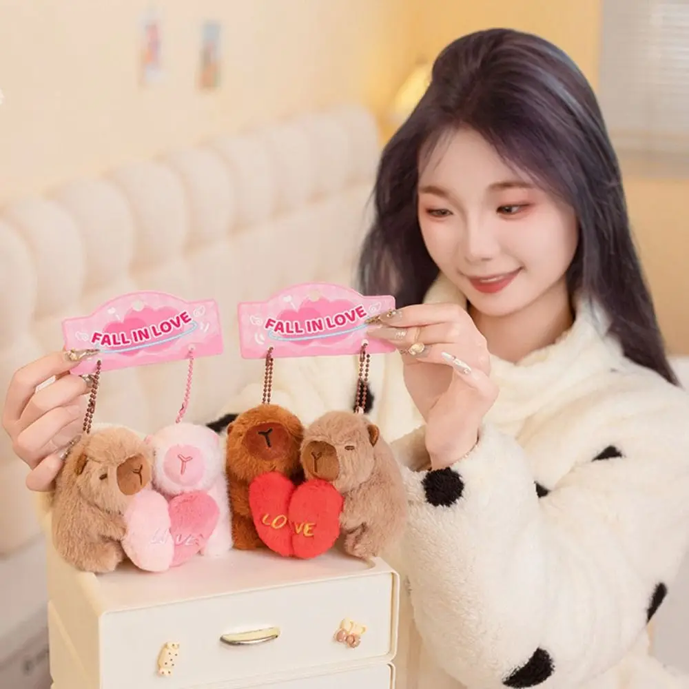 

Lovely Magnetic Capybara Keychain Cartoon Animal Couple Keychains Kawaii Sweet Capybara