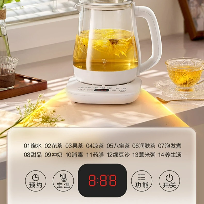 Health pot Multifunctional household large-capacity tea maker Office small glass electric kettle Health teapot