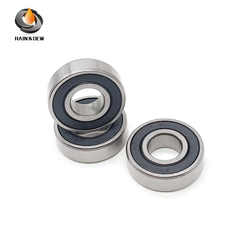 2 stuks 6203 2RS 17X40X12 mm 6203RS Binnendiameter 17 mm Chroomstaal Diepgroefkogellagers