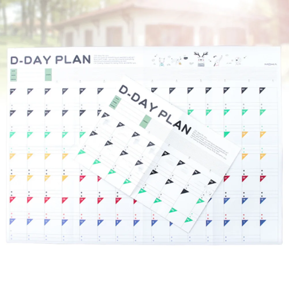 100-Day Daily Schedule Planner Premium Paper Sheets For Time Management Study Work Routine Calendar Forms Self-Discipline