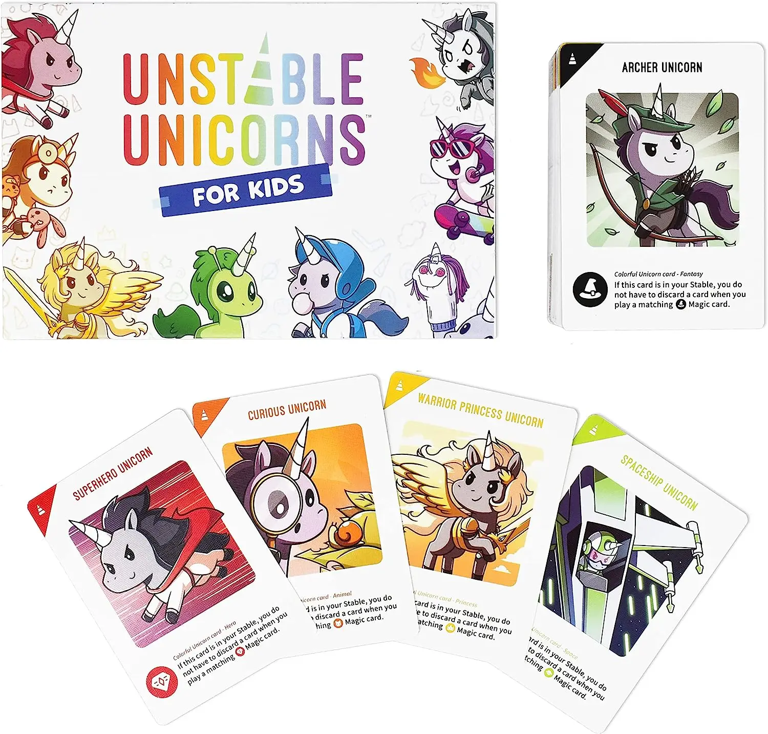 TeeTurtle | Unstable Unicorns Kids Edition | Card Game | Ages 6+ | 2-6 Players | 15-45 Minutes Playing Time