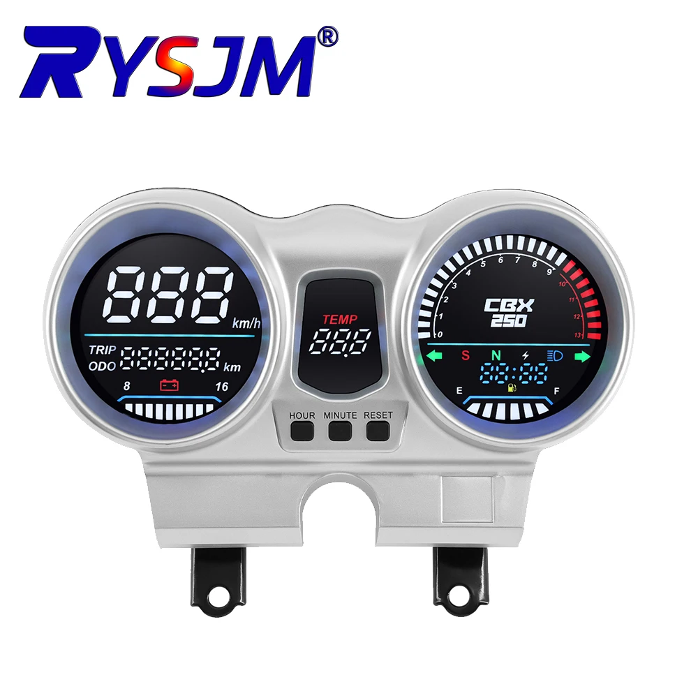 

Новый цифровой спидометр-тахометр LED LCD для мотоцикла, приборная панель OEM 37100-KPF-961 для Honda CBX250 CBF250 Twister 2001-2008