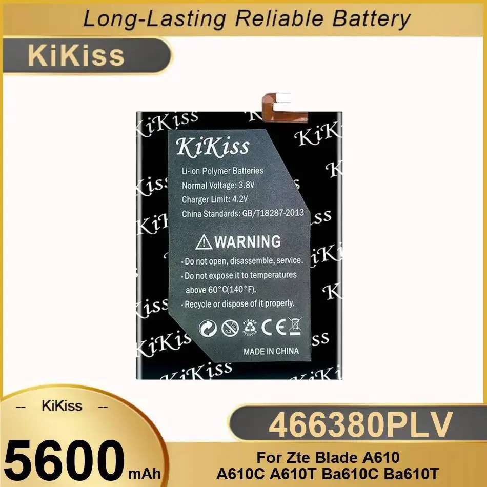 

For Zte Blade A610 A610C A610T BA610C BA610T Lightweight Mobile Phone Battery Long-Lasting 5600Mah 466380PLV