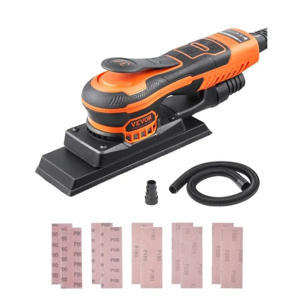 

3 Inch by 8 Inch Brushless Electric Sander 350W with 6 Settings for woodworking and Finishing