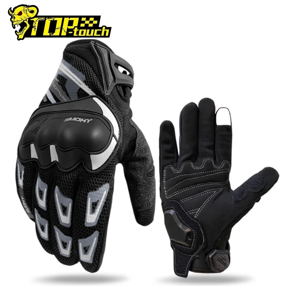 

Summer Motorcycle Gloves Touch Screen Breathable Guantes Moto Men Women Motocross Motorbike Racing Riding Fullfinger Guantes