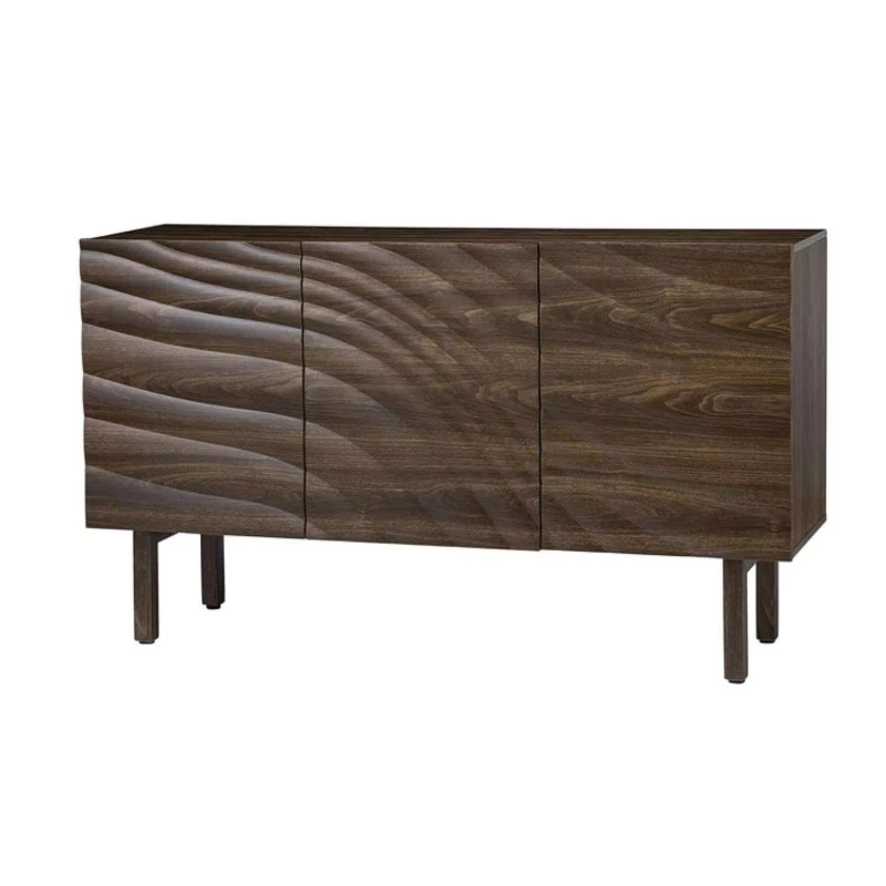

Storage sideboard CNC carved wood for kitchen living room furniture