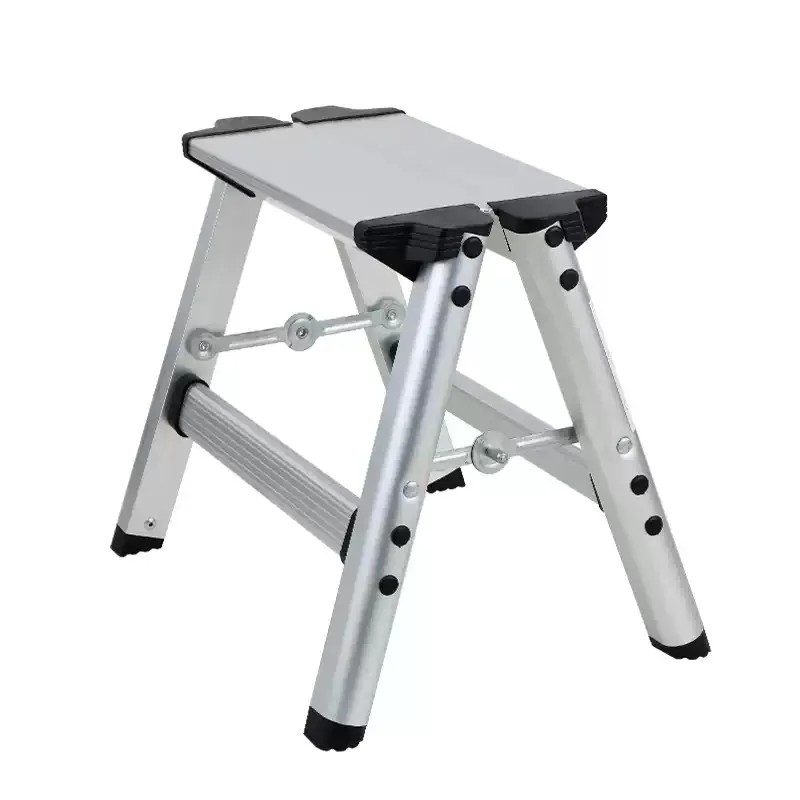 Thickened Foldable Aluminum Alloy Ladder Stool Portable Anti-Slip Multi-Purpose Seat For Adults Kids Fishing