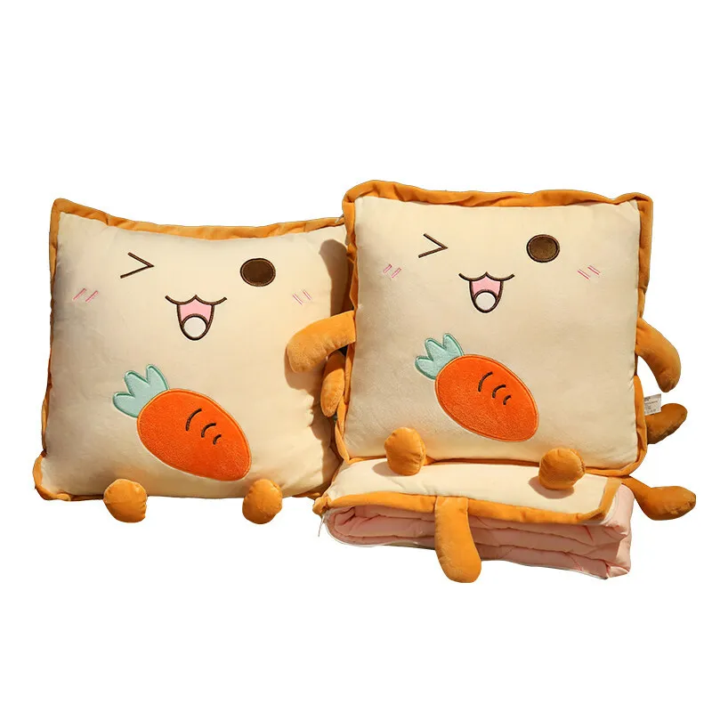 

Toast bread, pillow quilt, air conditioner quilt, large, cushion dual-purpose, office lunch break