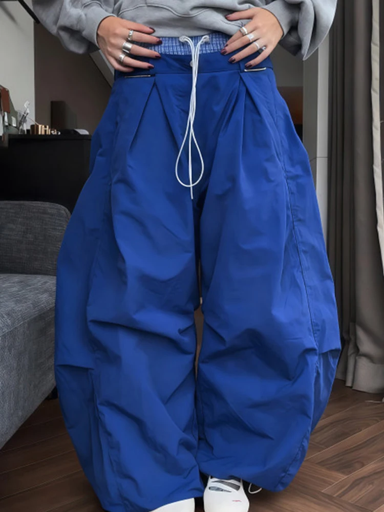 

Модные повседневные брюки в американском стиле, женские осенне-зимние новые клетчатые свободные широкие брюки с изогнутыми ножками