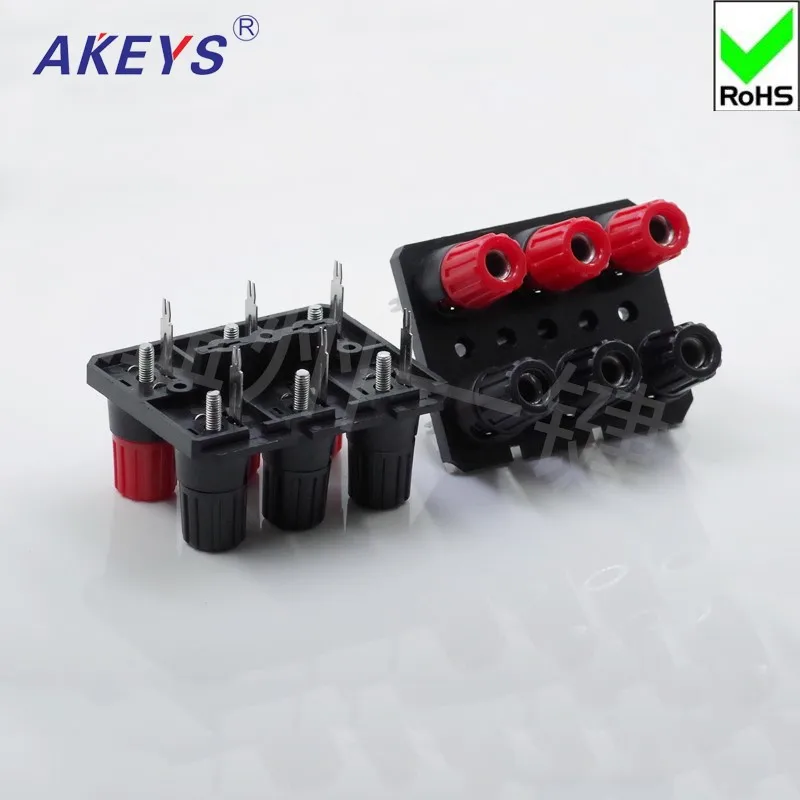 10 pcs Connection clamp 6-bit high-quality audio wiring clamp fast clamp aging test clamp WP6-10 square external wiring seat