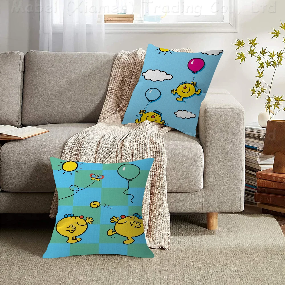 Cartoon L-Little M-Miss Cushion Cover 30x50 Polyester Sofa Cushions Decorative Throw Pillows Home Decoration Pillowcover