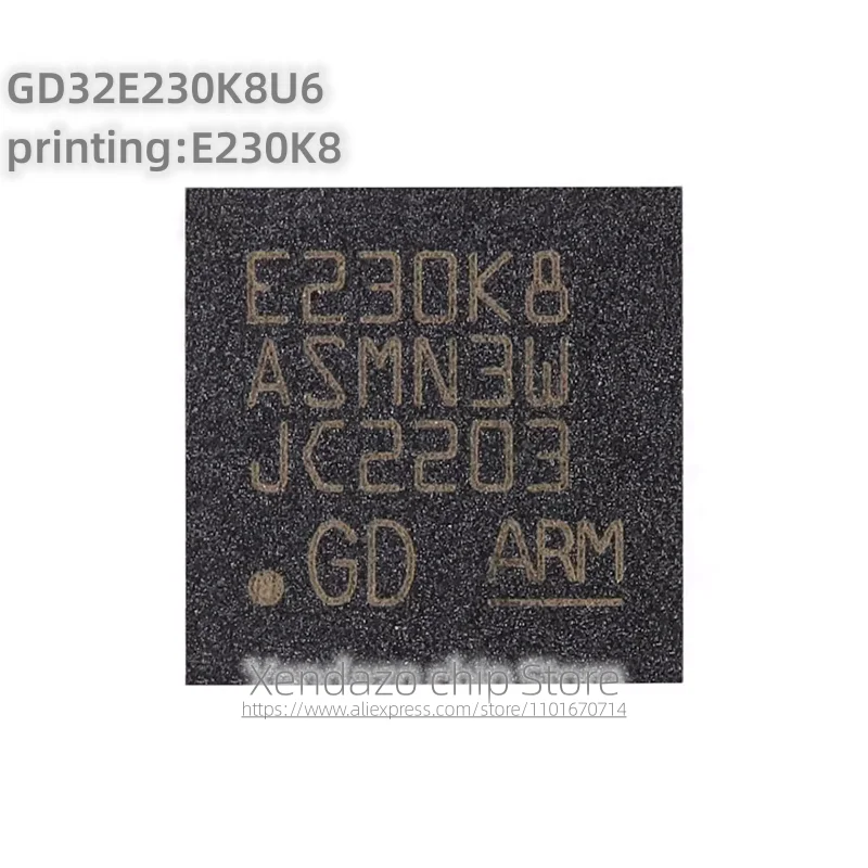 10pcs/lot GD32E230K8U6 printing E230K8 QFN-32 package Original genuine ARM 32-bit microcontroller chip