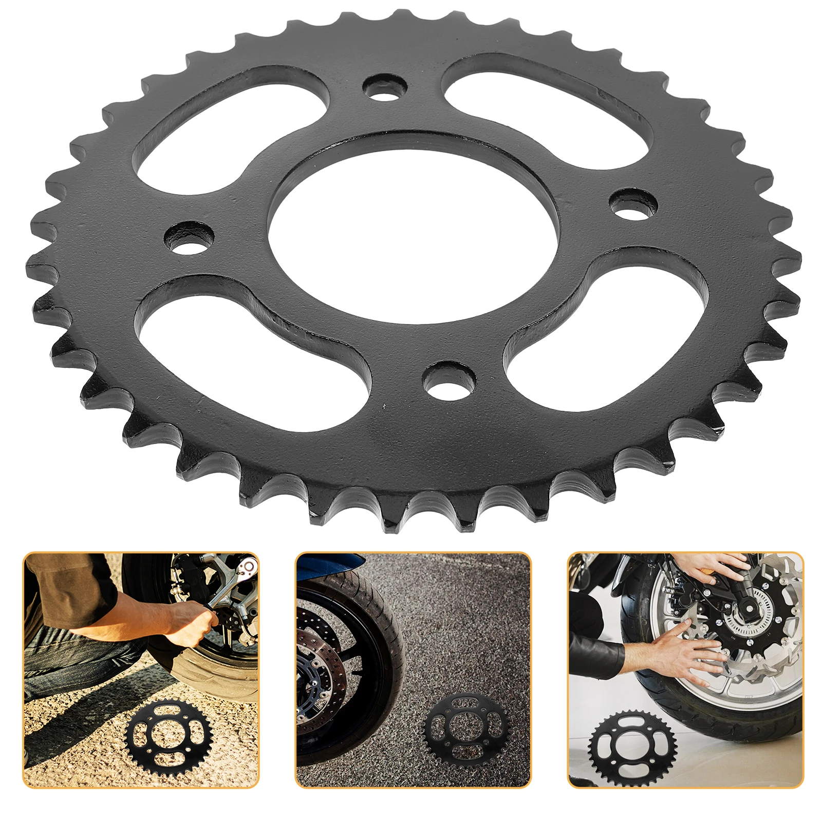 

Rear 76Mm 37 Tooth For 70Cc 110Cc 125Cc Atv Quad Motorcycle Metal Chain Sprocket Replacement Durable Sprocket For Motorcycle