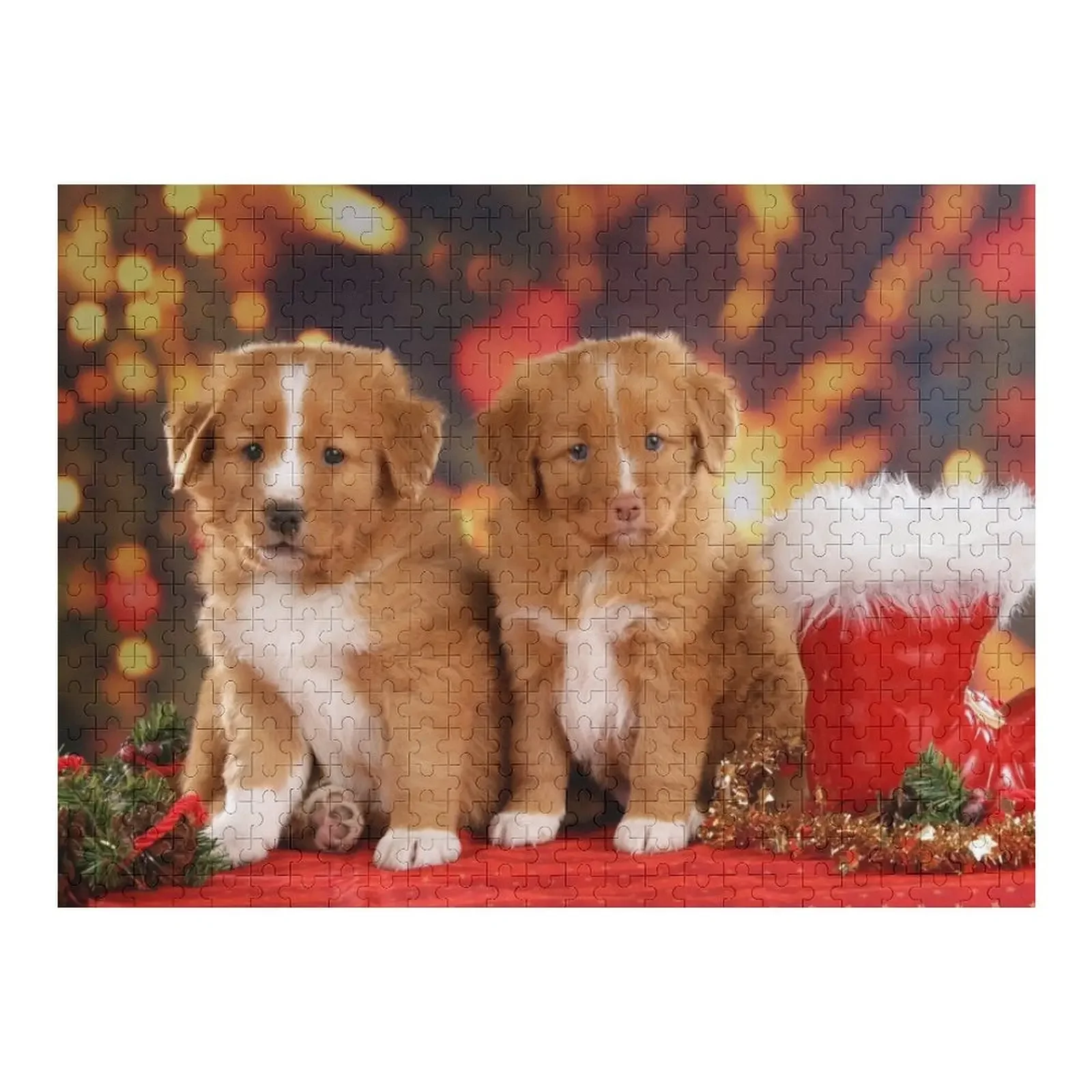 

Duck Toller Dogs Puppy Christmas Puzzle Jigsaw Puzzle For Children Personalized Gift Ideas Photo Personalized Name Puzzle