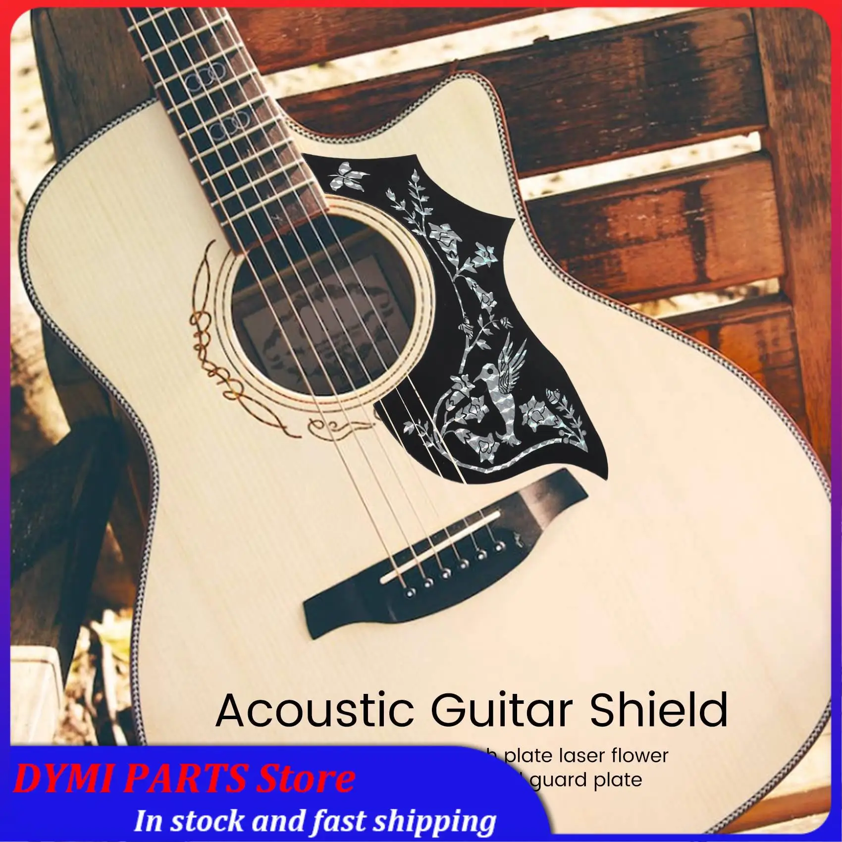 

Essential 2Pcs Guitar Pickguard Anti-Scratch Guard Plate Self-Adhesive Pick Guard Sticker For Acoustic Guitar Parts
