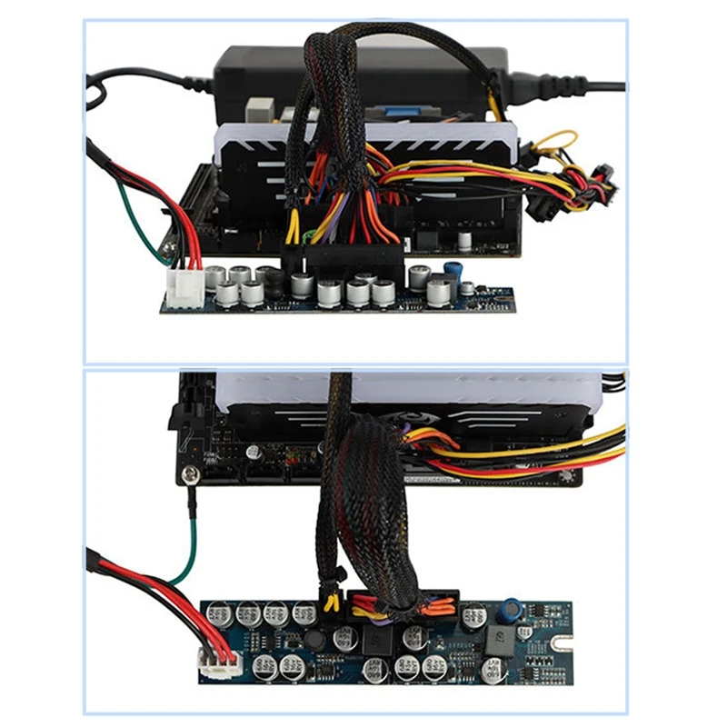 Fuente de alimentación ATX para ordenador, módulo de potencia de 300W, DC 12V, 300W, Pico, ATX, interruptor para minería, PSU, 24 Pines, MINI ATX, PC