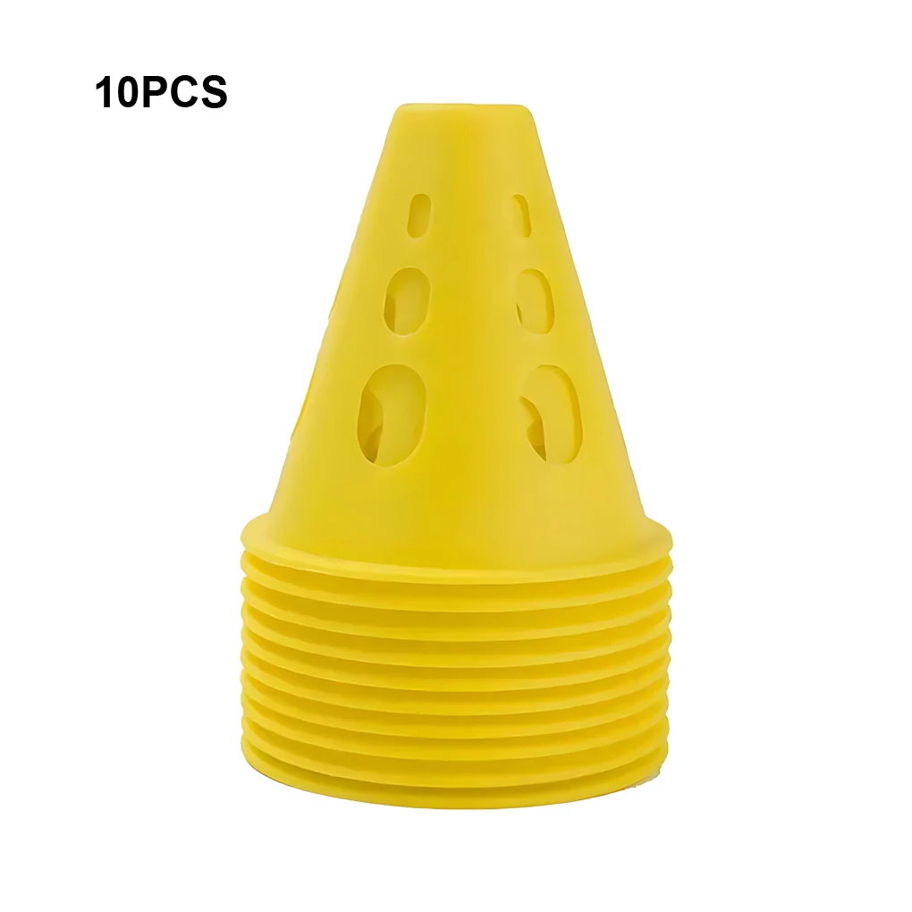 10piece Roller Skating Pile Bright-Colored Windproof For Quick Set Up And Easy Storage Durable yellow