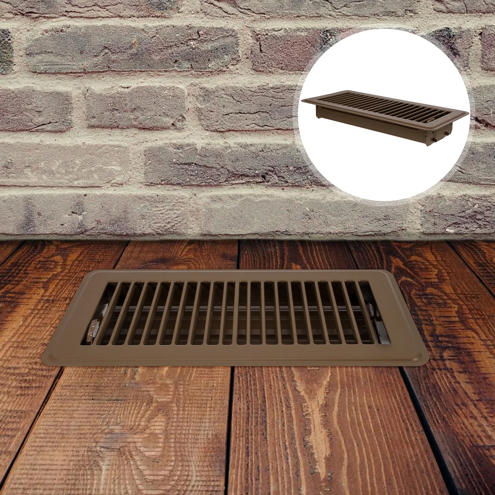 Multi-Functional Floor Vent Cover การไหลเวียนของอากาศในร่ม Vent Floor Grille Cover Multi-Functional Air Vent Outlet Air Grille Air