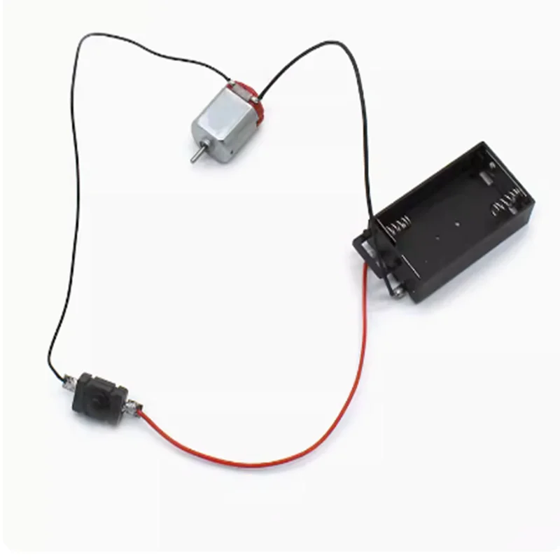 130 Motor Kit, With 2 x AA Battery Storage Case And Switch, 16500 RPM, Mini DIY Electronic Motor Simple Circuit Models Kit