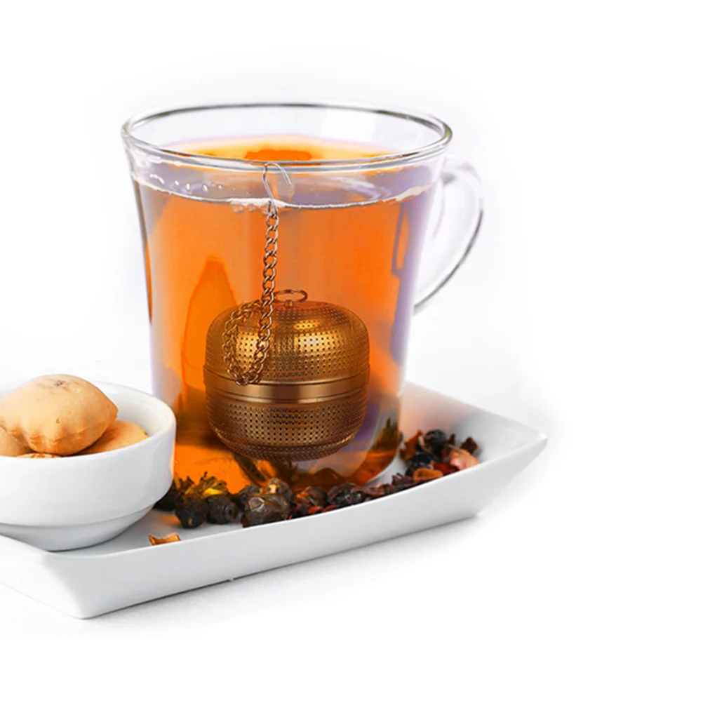 

2Pcs Stainless Steel Hanging Spice Tea Infuser Multi-Use Strainer Tea Filter Ball Home Office Loose Leaf Steeper