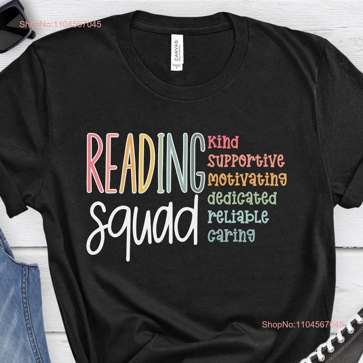 Reading Squad T Shirt Teacher Team Book Club s Worm Reader School Interventionist SpecialisT long or short sleeves