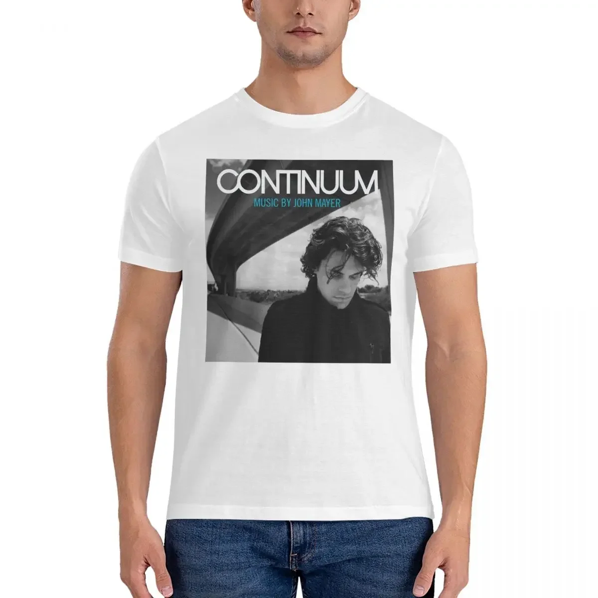 Men Continuum T Shirts J-John Mayer Singer Cotton Clothing Crazy Short Sleeve Crew Neck Tees Adult T-Shirts