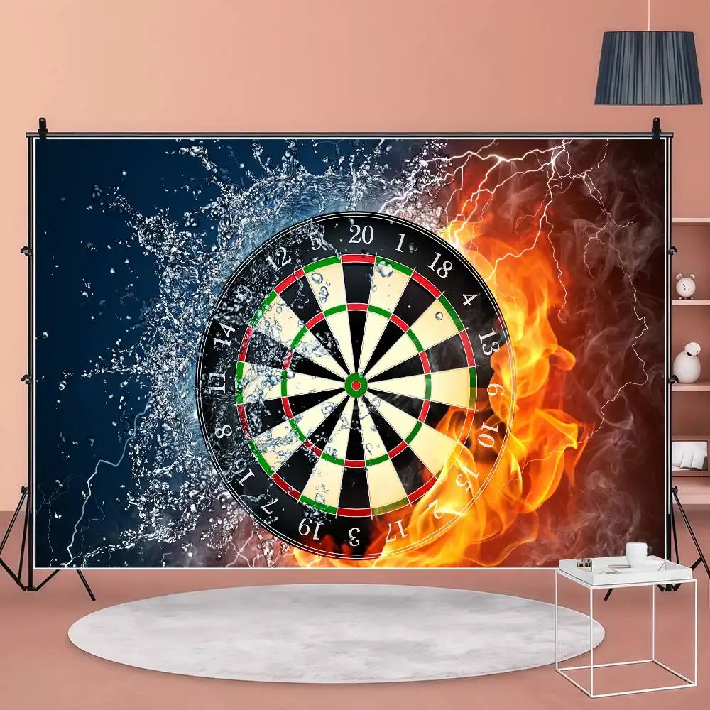 DARTS لوحة رمي السهم الهدف التصوير خلفية للتخصيص حفلة عيد ميلاد سعيد الديكور الأطفال صور خلفية الهدايا #6