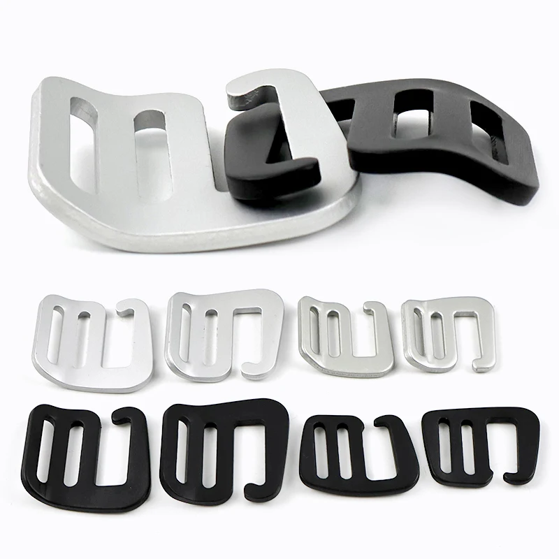 

5/10Pcs 20/25mm Metal G Hook Buckles for Bag Strap Tri-Glide Slider Clasp Adjust Buckle Backpack Webbing Hardware Accessories