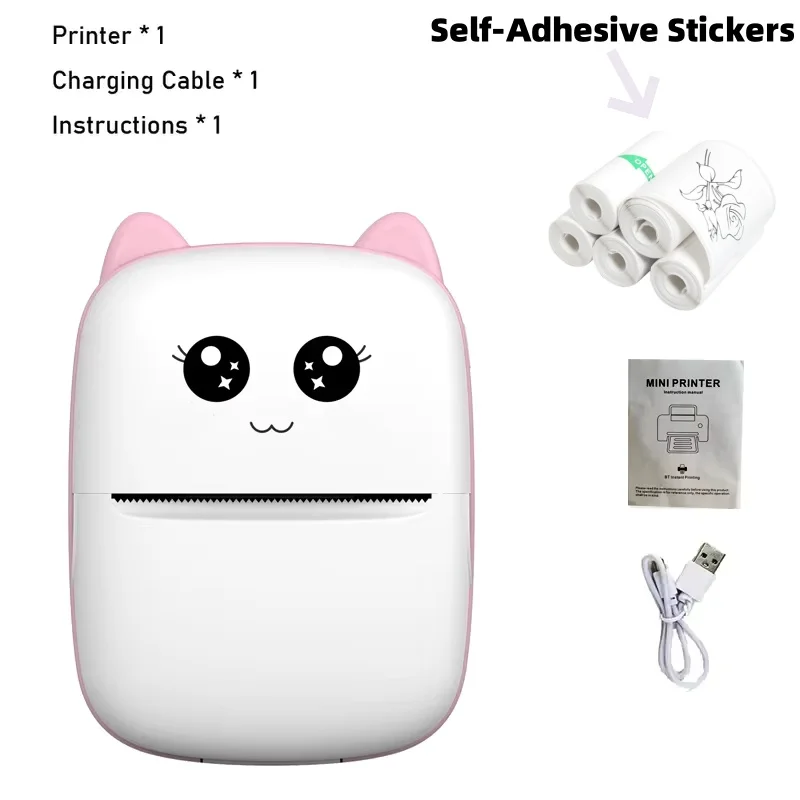 Pink-5pcs paper